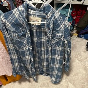 Plaid tunic shirt